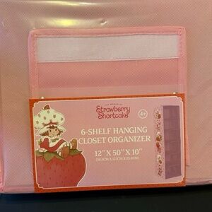 Strawberry Shortcake Pink 6-Shelf Hanging Closet Organizer